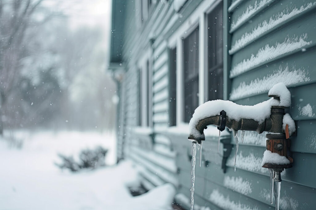 home with frozen pipes